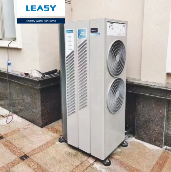  Leasy R134A 올인원 히트 펌프 75°C 고온.  350l/420l 통합 에나멜 물탱크가 있는 온수기